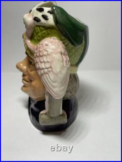 Rare Vtg Royal Doulton Character Mug Small Ugly Dutchess withPink Flamingo D6603