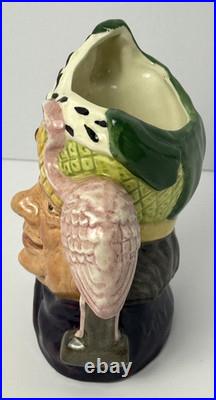Rare Vtg Royal Doulton Character Mug Small Ugly Dutchess withPink Flamingo D6603