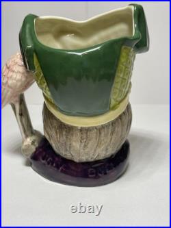 Rare Vtg Royal Doulton Character Mug Small Ugly Dutchess withPink Flamingo D6603