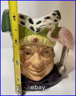 Rare Vtg Royal Doulton Character Mug Small Ugly Dutchess withPink Flamingo D6603