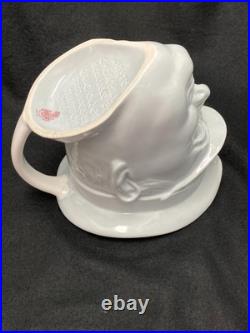 Rare c1941 Winston Churchill Character Jug, 6 White Porcelain Minton England