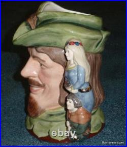 Robin Hood DOUBLE HANDLE Character Toby Jug D6998 by Royal Doulton VERY RARE