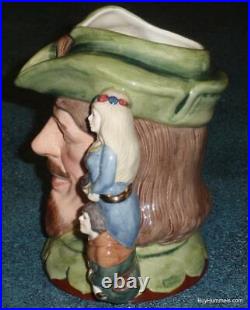 Robin Hood DOUBLE HANDLE Character Toby Jug D6998 by Royal Doulton VERY RARE