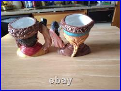 Royal Daulton Character Jugs Meriwether Lewis D7235 & William Clark D7234