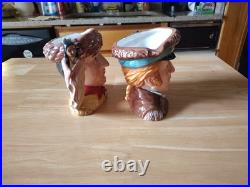 Royal Daulton Character Jugs Meriwether Lewis D7235 & William Clark D7234