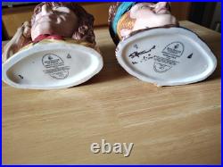 Royal Daulton Character Jugs Meriwether Lewis D7235 & William Clark D7234