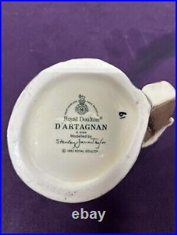 Royal Daulton, England toby jugs mugs, 3 Musketeers, And D'artagnan Lot Of 4