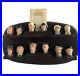 Royal Doulton 12 Miniature Charles Dickens Hand Painted Jugs Display Stand Vtg