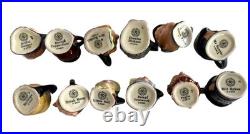 Royal Doulton 12 Miniature Tiny Charles Dickens Hand Painted Jugs