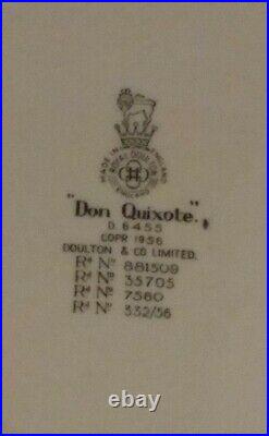 Royal Doulton 1957 DON QUIXOTE D6455 & SANCHO PANCA D6456 Large Character Jugs