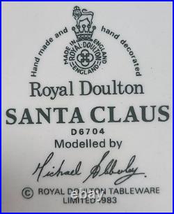 Royal Doulton 1983 Santa Claus Toby Jug D6704