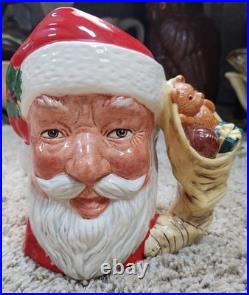 Royal Doulton 1983 Santa Claus with Stocking Handle Toby Jug D6690