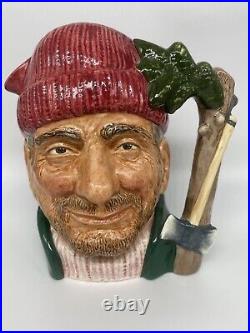 Royal Doulton 7 Toby Character Mug Jug D6610b Lumberjack Canadian Centennial