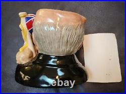 Royal Doulton #9 Winston Churchill D6907 Character Jug Of The Year 1992 Bulldog