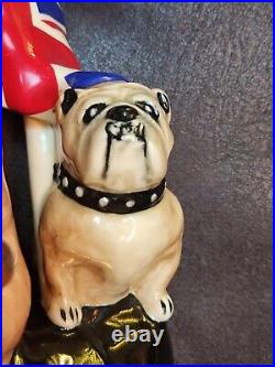 Royal Doulton #9 Winston Churchill D6907 Character Jug Of The Year 1992 Bulldog