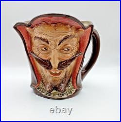 Royal Doulton A- Mephistopheles Large Double Sided Character Jug Vintage Rare