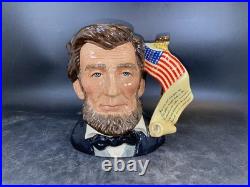 Royal Doulton Abraham Lincoln Toby Mug Jug Large 7 England Limited Edition