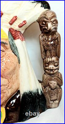 Royal Doulton American Indian Home Office Collectible Decor Large Character Jug