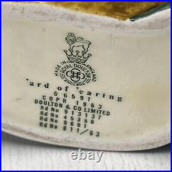 Royal Doulton'Ard of'Earing D6591 COPR 1963 Toby Character Mug