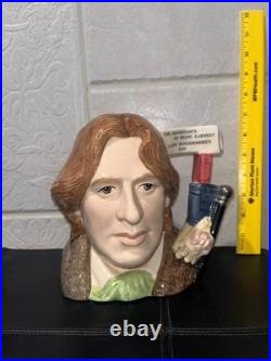 Royal Doulton Author Oscar Wilde D7146, 2000 Character Jug of the Year Lg 7 in