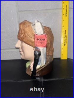 Royal Doulton Author Oscar Wilde D7146, 2000 Character Jug of the Year Lg 7 in