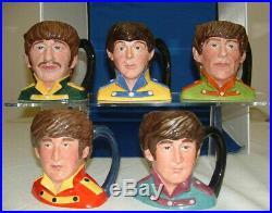 Royal Doulton BEATLES CHARACTER JUGS / Production Run + 1 RARE John Lennon A++