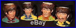 Royal Doulton Beatles Character Jugs John, Paul, George & Ringo Set Of 4