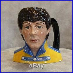 Royal Doulton Beatles Paul McCartney 1984 Toby Character Jug # 6724 Vintage MINT