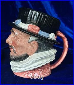 Royal Doulton Beefeater (ER) Large Character Jug D6206, Excellent Condition
