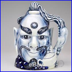 Royal Doulton Blue Flambe Aladdin's Genie Large Character Jug D6971