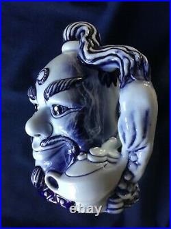 Royal Doulton Blue Flambe Aladdins Genie Character Jug