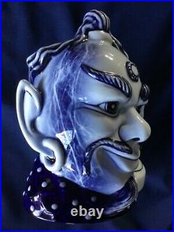 Royal Doulton Blue Flambe Aladdins Genie Character Jug