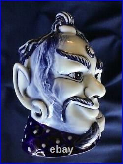 Royal Doulton Blue Flambe Character Jugs Aladdin's Genie D6971