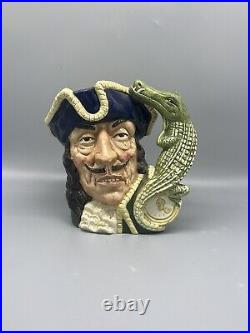 Royal Doulton CAPTAIN HOOK Large D6597 style one Character Jug Mug Pitcher