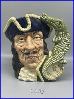 Royal Doulton CAPTAIN HOOK Large D6597 style one Character Jug Mug Pitcher