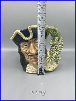 Royal Doulton CAPTAIN HOOK Large D6597 style one Character Jug Mug Pitcher