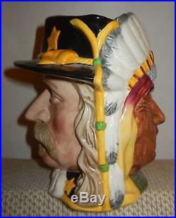 Royal Doulton CHARACTER TOBY JUG MUG ANTAGONIST Custer / Sitting Bull D 6712