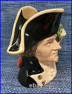 Royal Doulton Captain Bligh D6967 Character Toby Jug Large 7.25 Mint