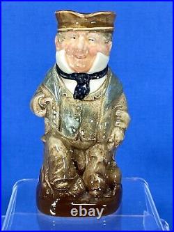 Royal Doulton Captain Cuttle Toby Jug D6266 Seated small 4.25 withspout