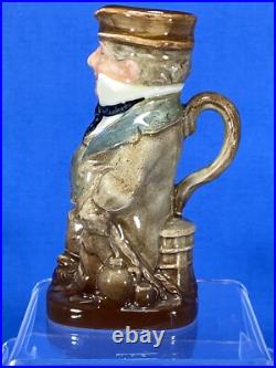 Royal Doulton Captain Cuttle Toby Jug D6266 Seated small 4.25 withspout