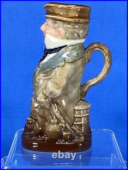 Royal Doulton Captain Cuttle Toby Jug D6266 Seated small 4.25 withspout