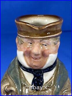 Royal Doulton Captain Cuttle Toby Jug D6266 Seated small 4.25 withspout