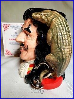 Royal Doulton Captain Hook D6947, 1994 Character Jug of the Year