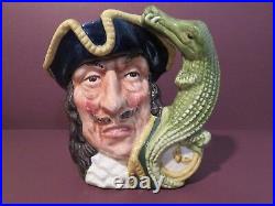 Royal Doulton Captain Hook Small Character Jug D6601 from Peter Pan