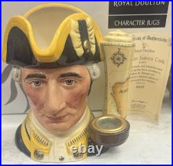 Royal Doulton Captain James Cook Character Jug D7077 LE Mint