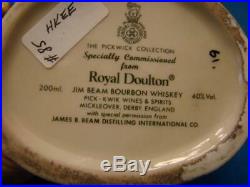 Royal Doulton Character Jim Beam Whiskey Advertising Jugs Toby Mug Set of 5