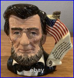 Royal Doulton Character Jug Abraham Lincoln D6936 Large 1992 Limited Edition