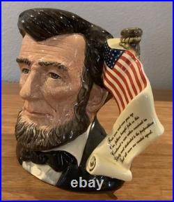 Royal Doulton Character Jug Abraham Lincoln D6936 Large 1992 Limited Edition