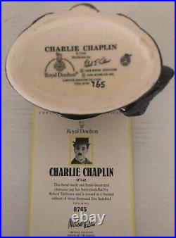 Royal Doulton Character Jug CHARLIE CHAPLIN D7145 (with COA)
