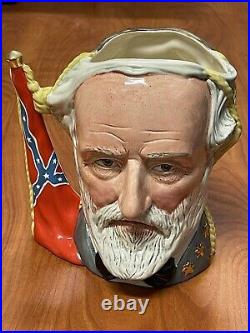 Royal Doulton Character Jug (CJL) Ulysses S. Grant / Robert E. Lee D6698 #'d